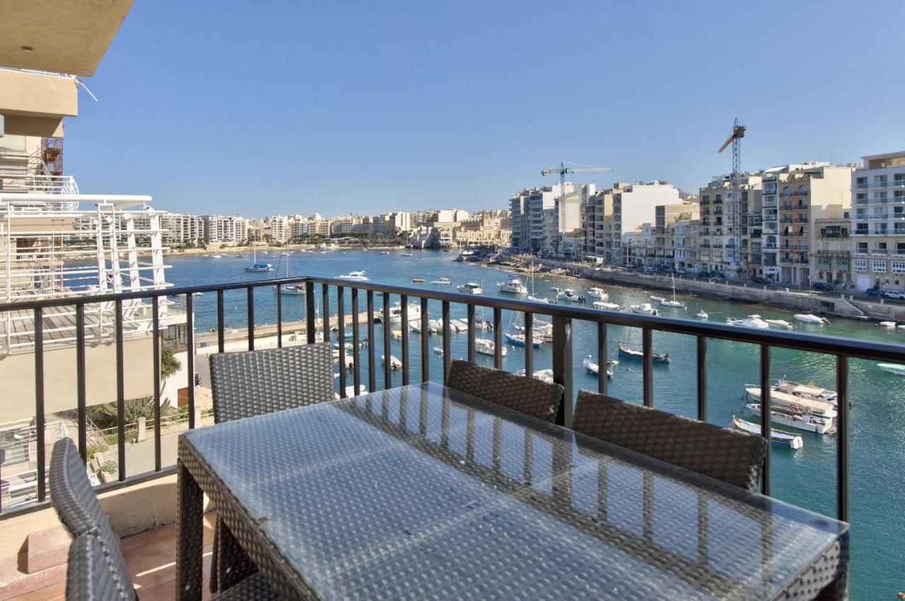 Spinola Court - Stunning Seaview Apartment & Penthouse On Spinola Bay By Shortletsmalta St. Julian's Exterior foto