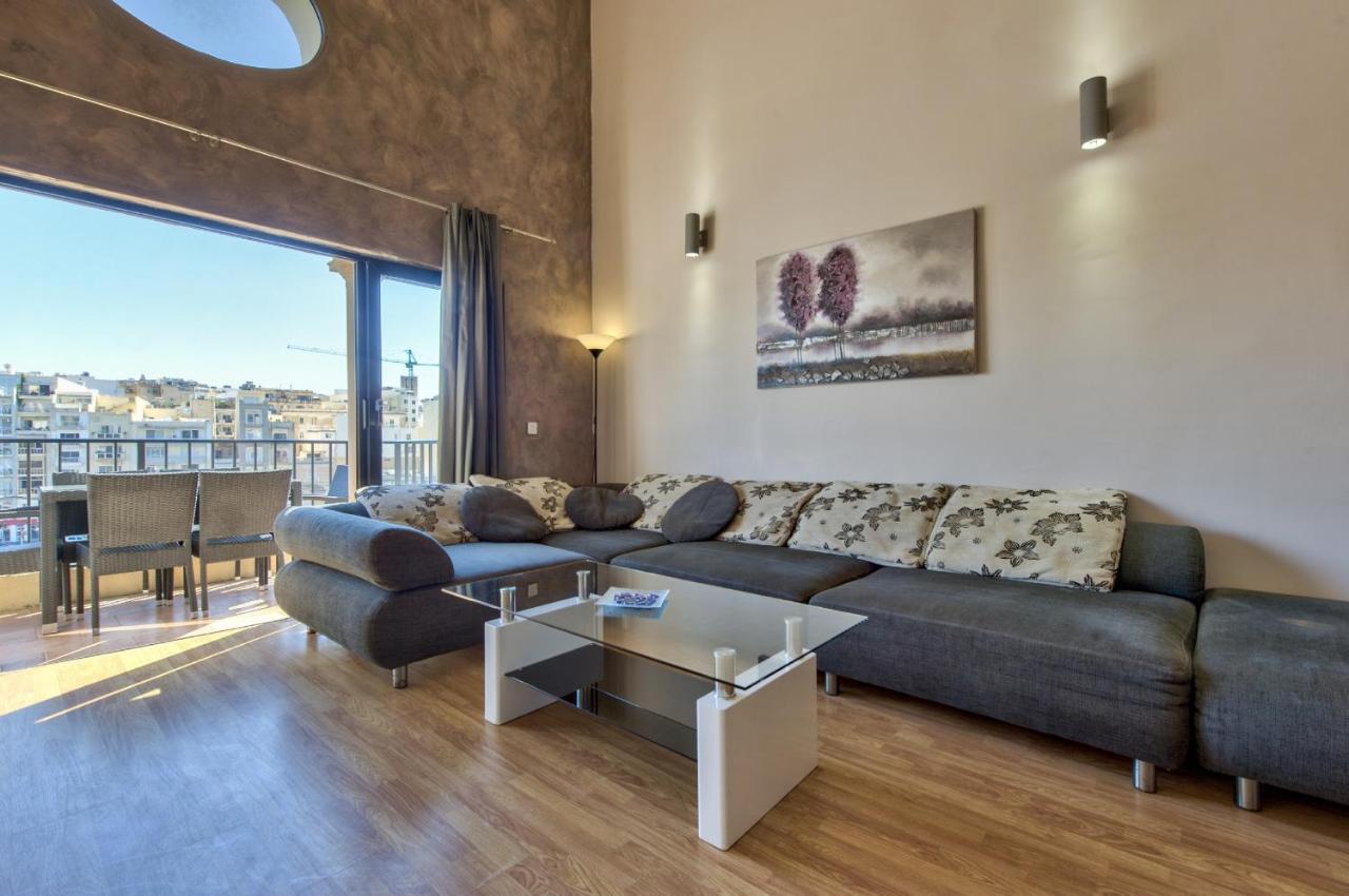 Spinola Court - Stunning Seaview Apartment & Penthouse On Spinola Bay By Shortletsmalta St. Julian's Exterior foto