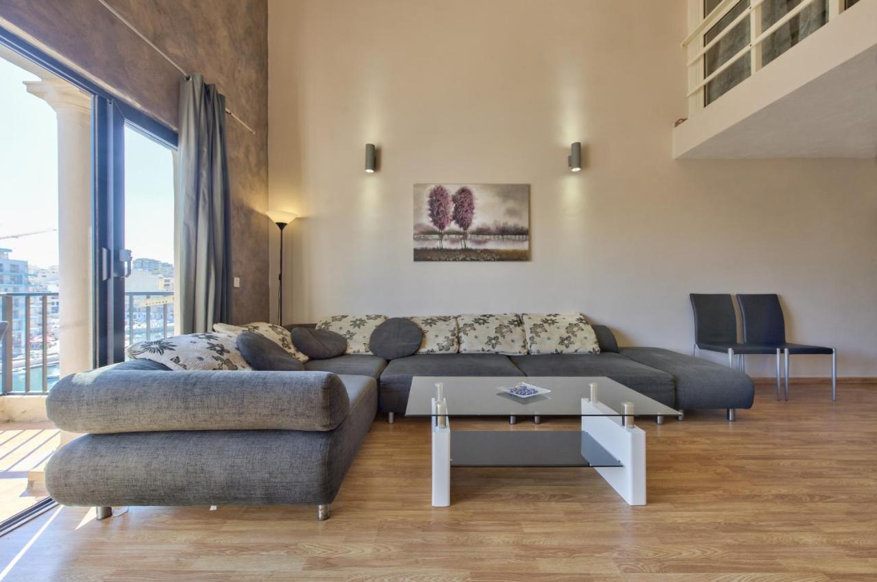 Spinola Court - Stunning Seaview Apartment & Penthouse On Spinola Bay By Shortletsmalta St. Julian's Exterior foto