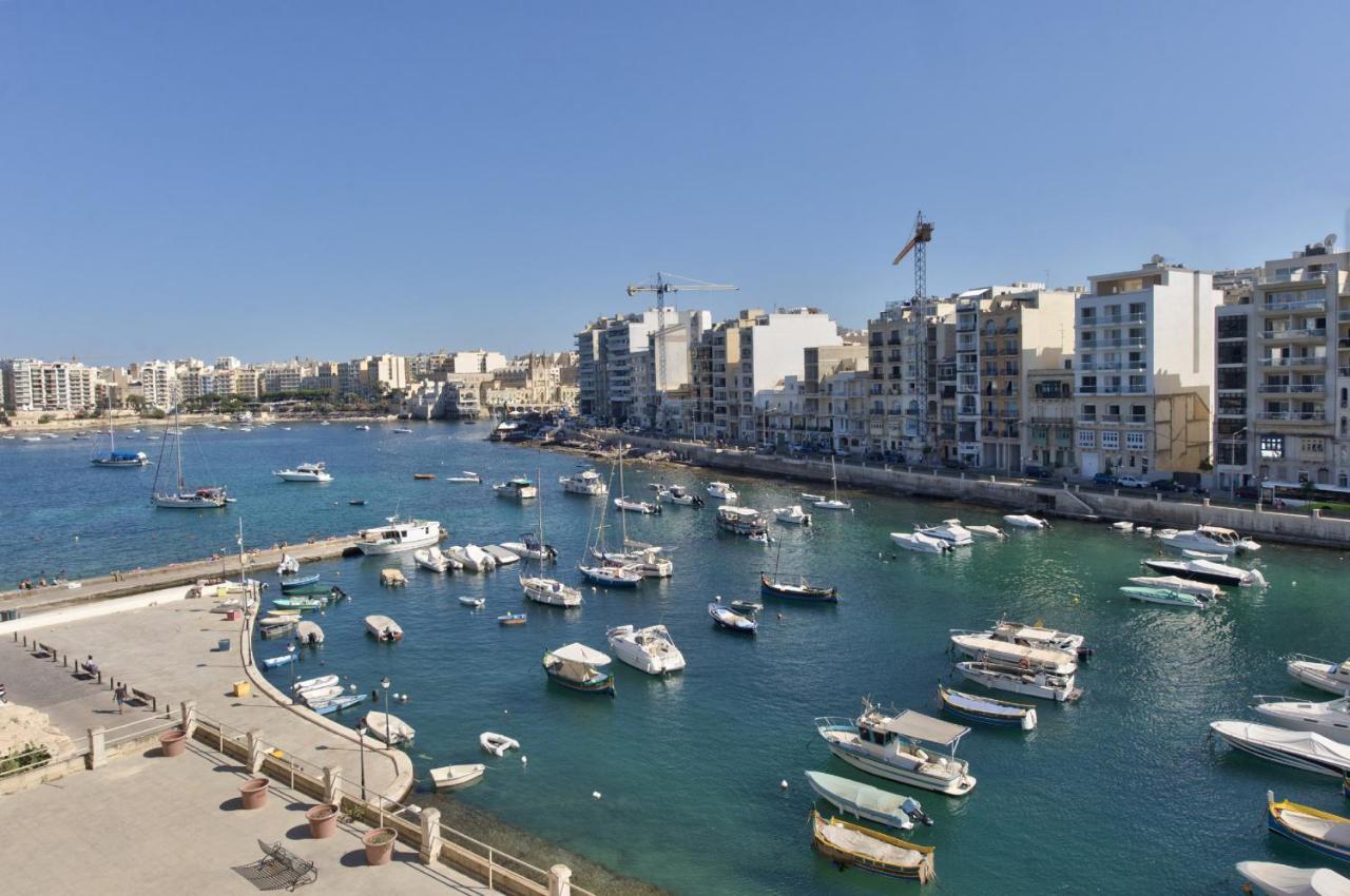Spinola Court - Stunning Seaview Apartment & Penthouse On Spinola Bay By Shortletsmalta St. Julian's Exterior foto
