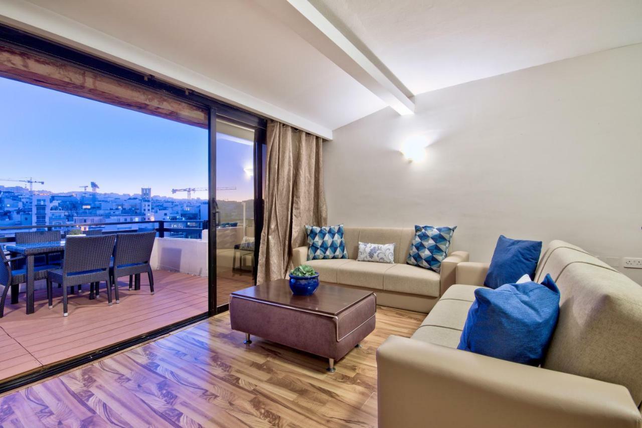Spinola Court - Stunning Seaview Apartment & Penthouse On Spinola Bay By Shortletsmalta St. Julian's Exterior foto
