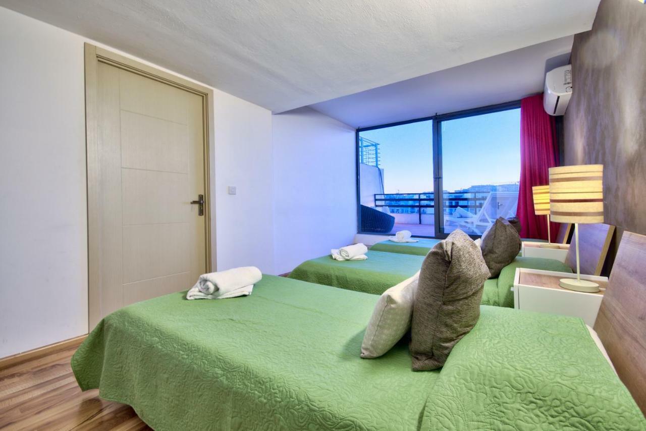 Spinola Court - Stunning Seaview Apartment & Penthouse On Spinola Bay By Shortletsmalta St. Julian's Exterior foto